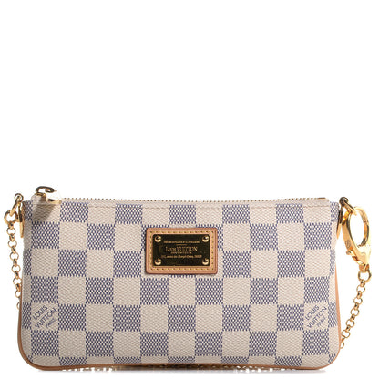 Louis Vuitton Damier Azur Pochette Milla MM 1 of 7