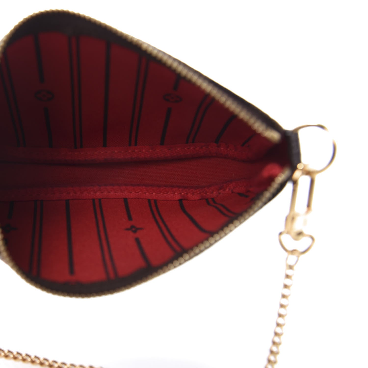 Louis Vuitton Damier Ebene Complice Trunks and Bags Mini Pochette Accessories Red 5 of 8