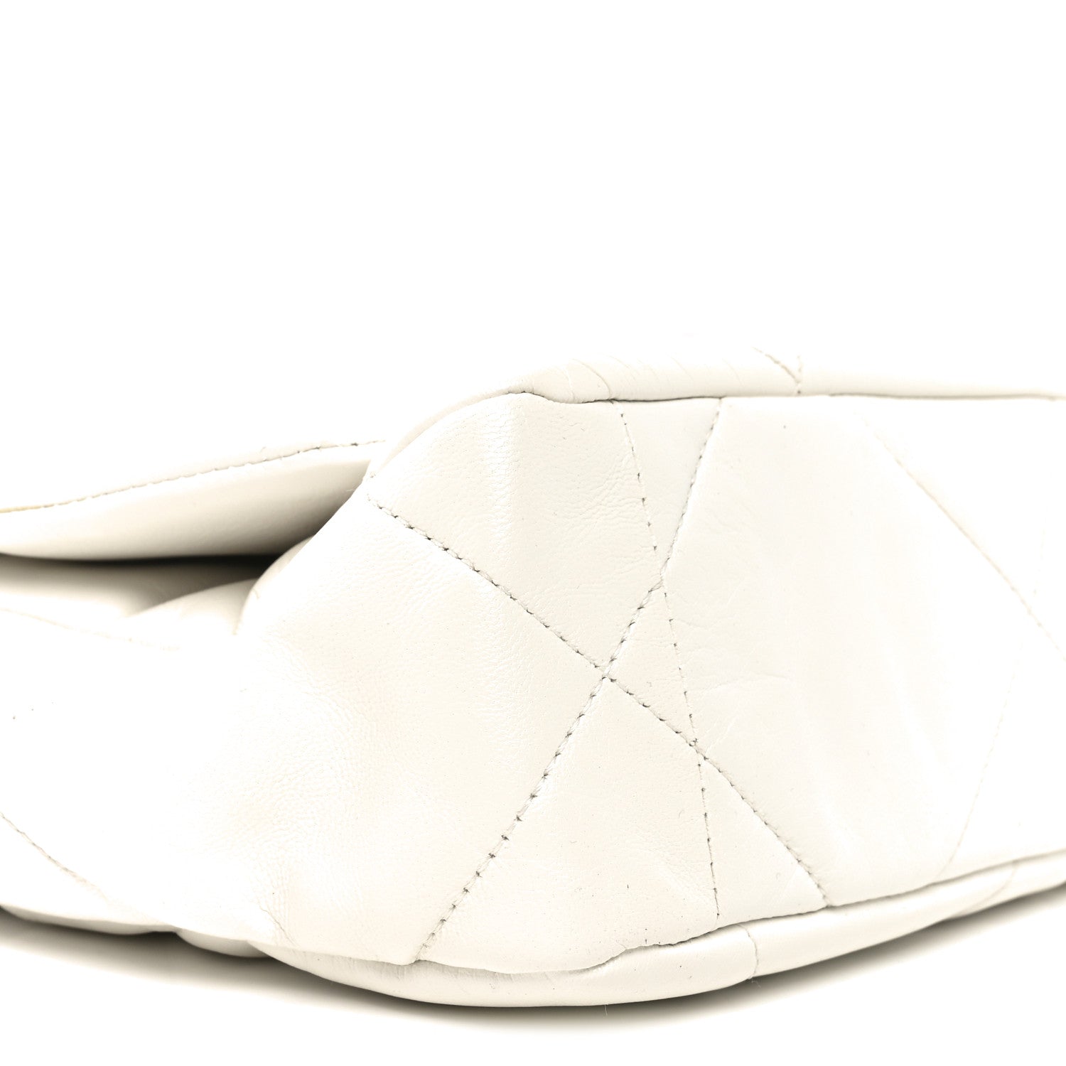 Chanel Lambskin Quilted Medium Chanel 19 Flap White 9 of 10