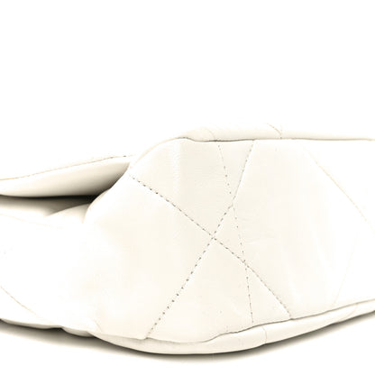 Chanel Lambskin Quilted Medium Chanel 19 Flap White 9 of 10