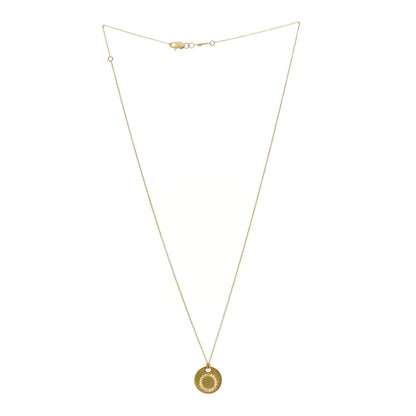 Roberto Coin 18K Yellow Gold Diamond Tiny Treasures Initial O Pendant Necklace 3 of 6