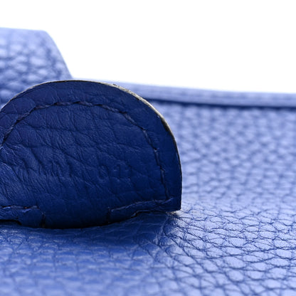 Hermes Taurillon Clemence Evelyne III PM Bleu Electrique 7 of 10
