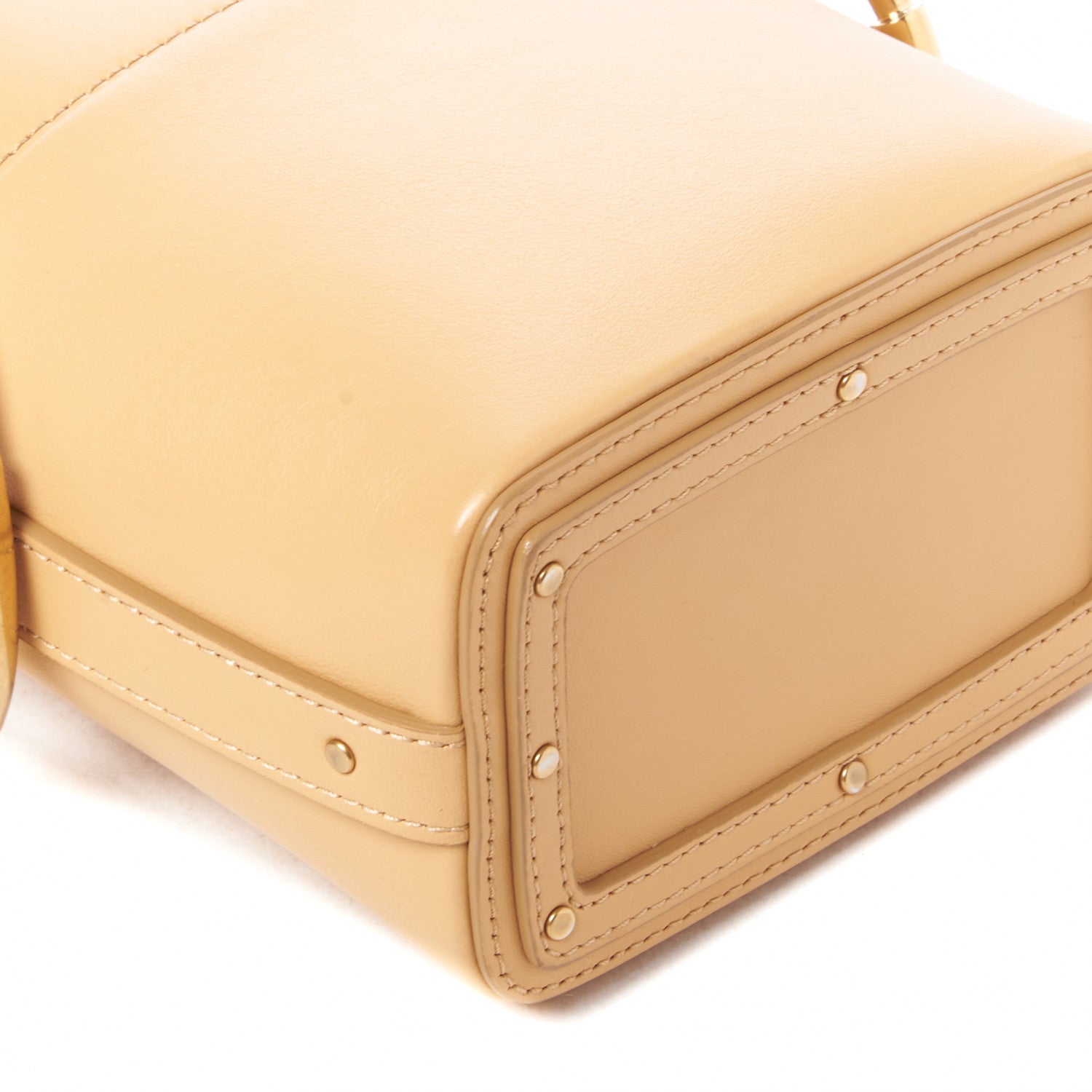 Chloe Smooth Calfskin Mini Roy Bucket Bag Bleached Brown 8 of 9