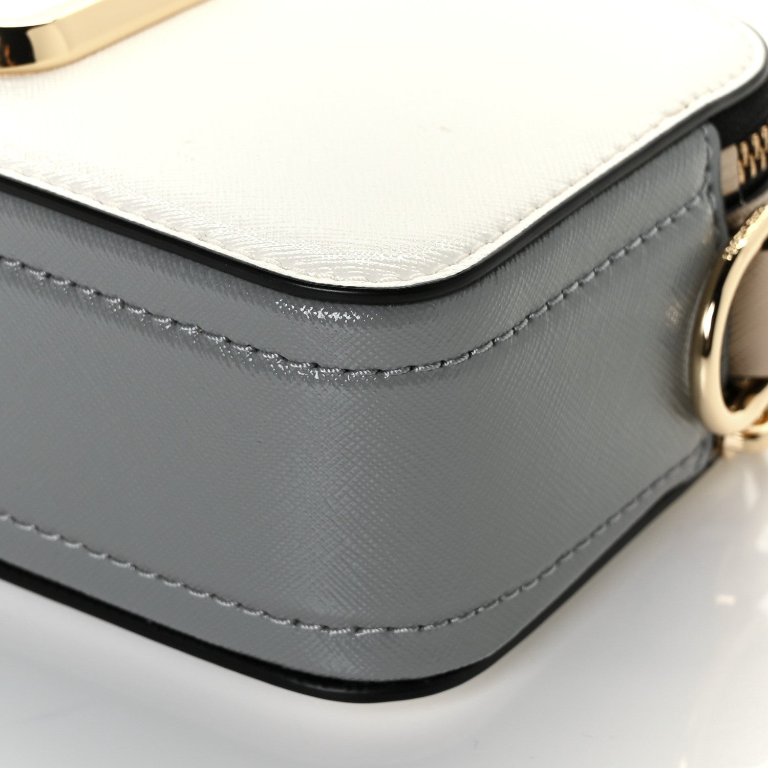 Marc Jacobs Saffiano Small Snapshot Camera Bag Moon White Multi 8 of 12
