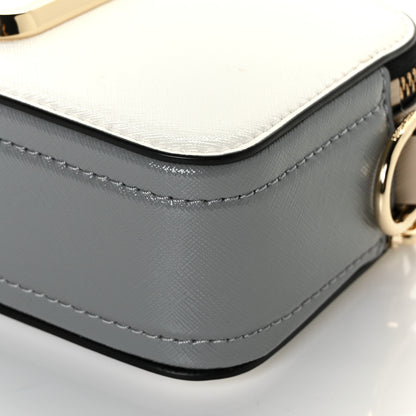 Marc Jacobs Saffiano Small Snapshot Camera Bag Moon White Multi 8 of 12