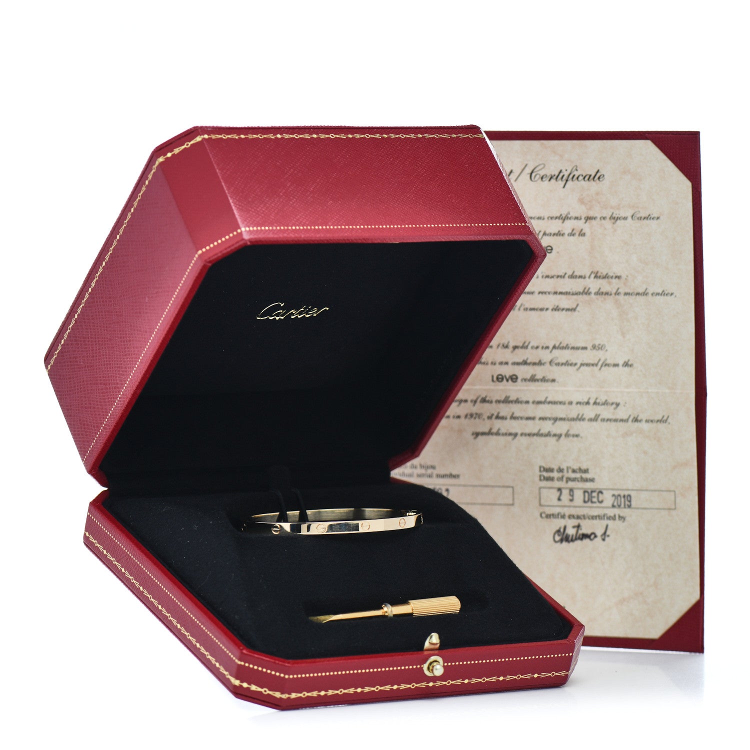 Cartier 18K Yellow Gold Small LOVE Bracelet 16 5 of 5