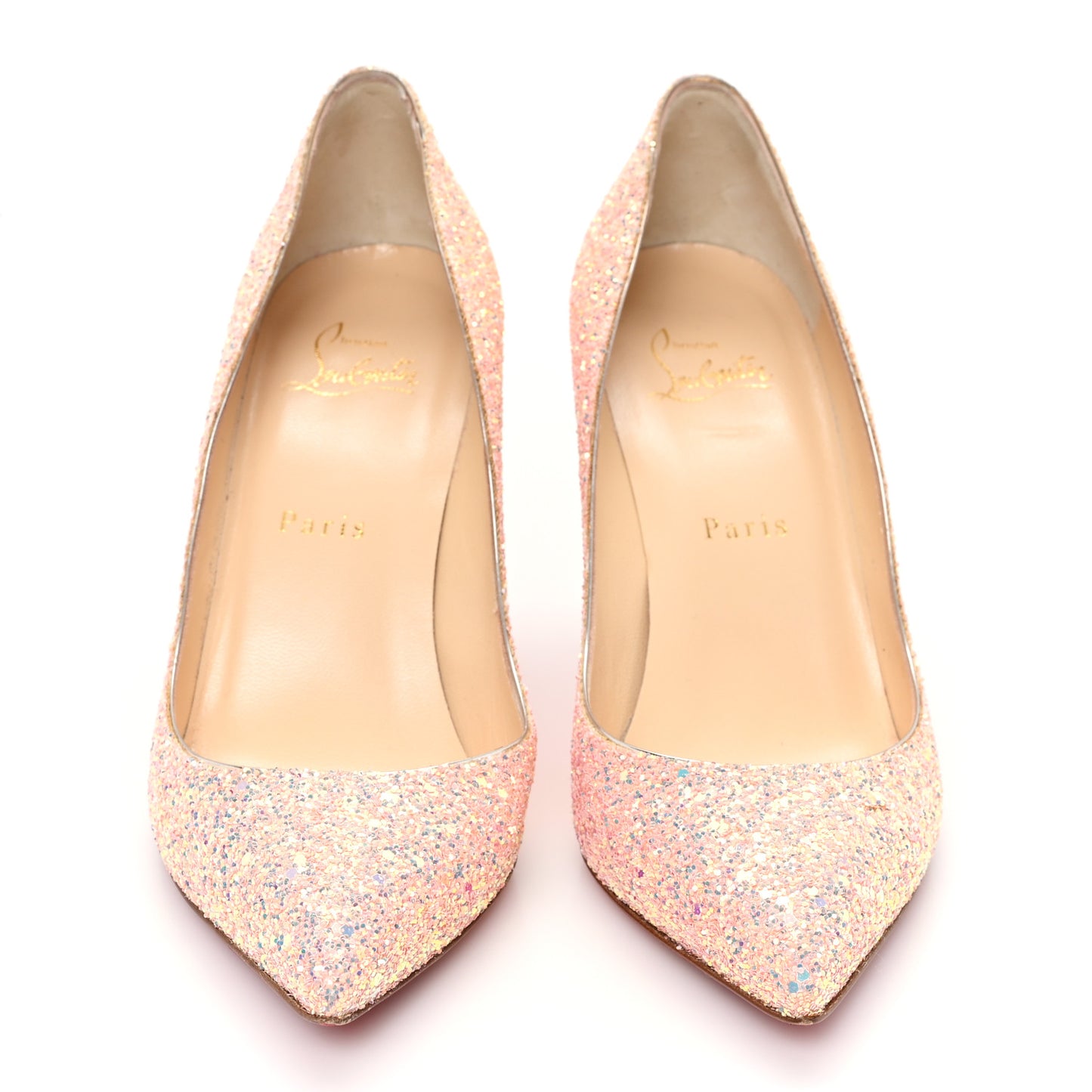 Patent Glitter Iriza 100 Pumps 37.5 Peach