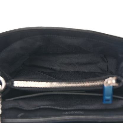 Saint Laurent Calfskin Y Quilted Monogram Small Loulou Chain Satchel Black 7 of 11