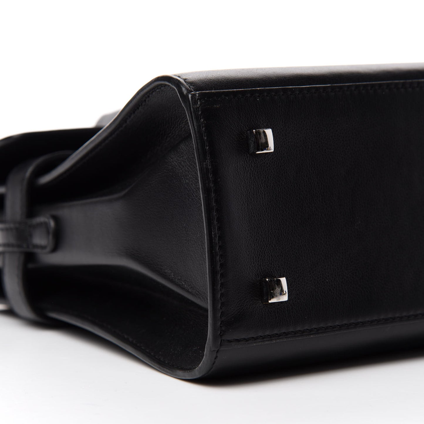 Calfskin MM Tempete Satchel Black