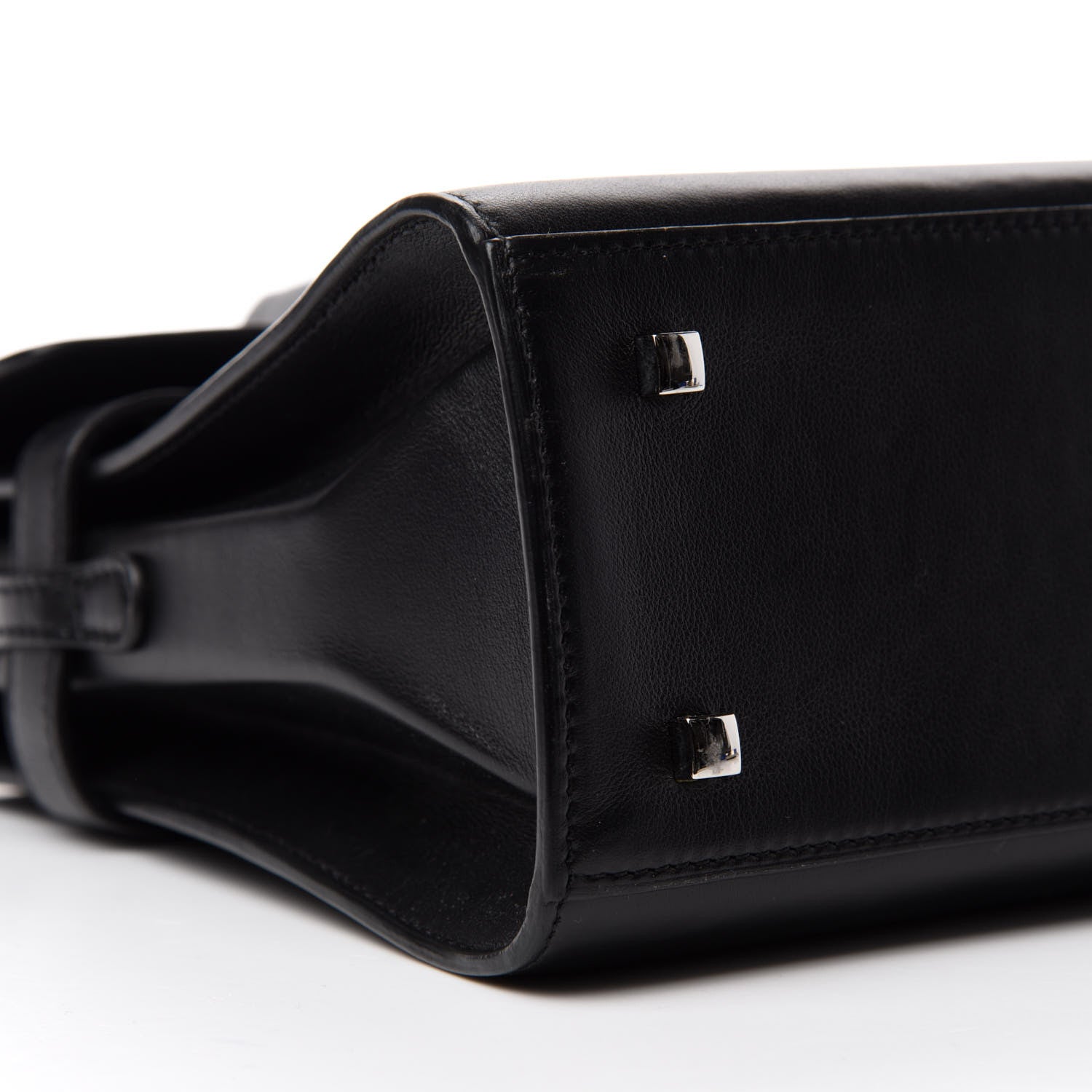 Delvaux Calfskin MM Tempete Satchel Black 7 of 11