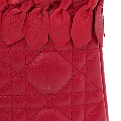 Christian Dior Lambskin Cannage Bow Medium Lady Dior Fuchsia 13 of 13