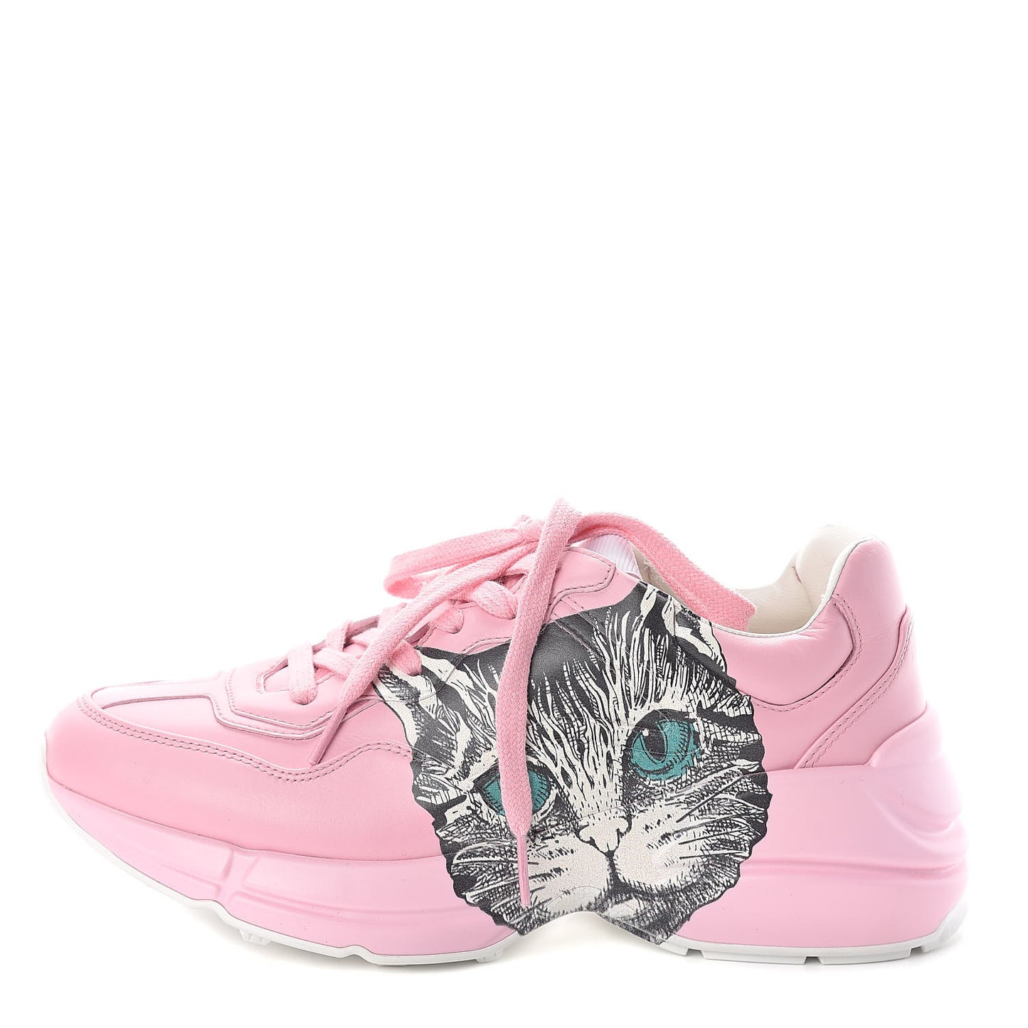 Calfskin Mystic Cat Rhyton Sneakers 37.5 Sugar Pink