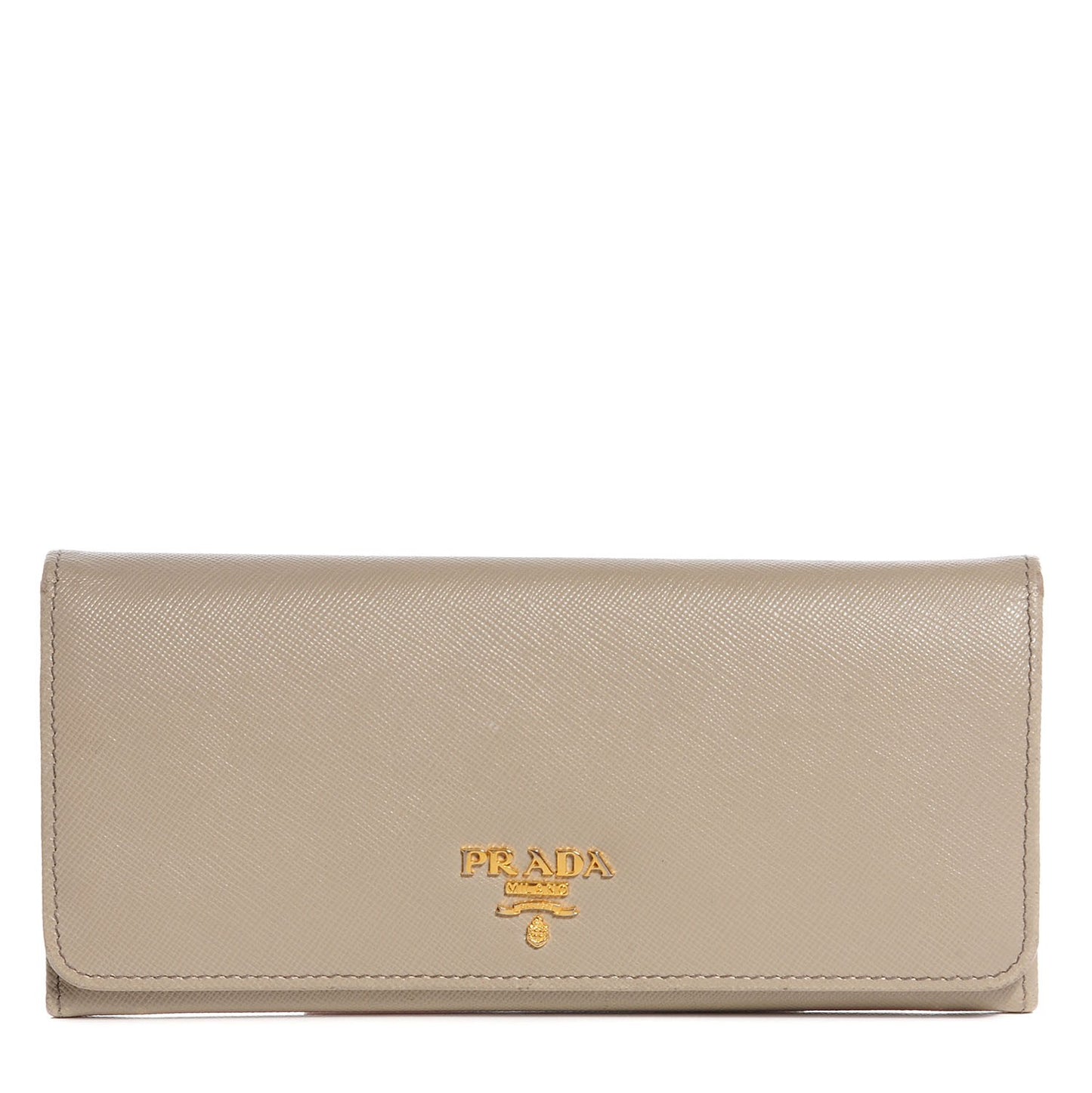 Saffiano Metal Continental Flap Wallet Argilla
