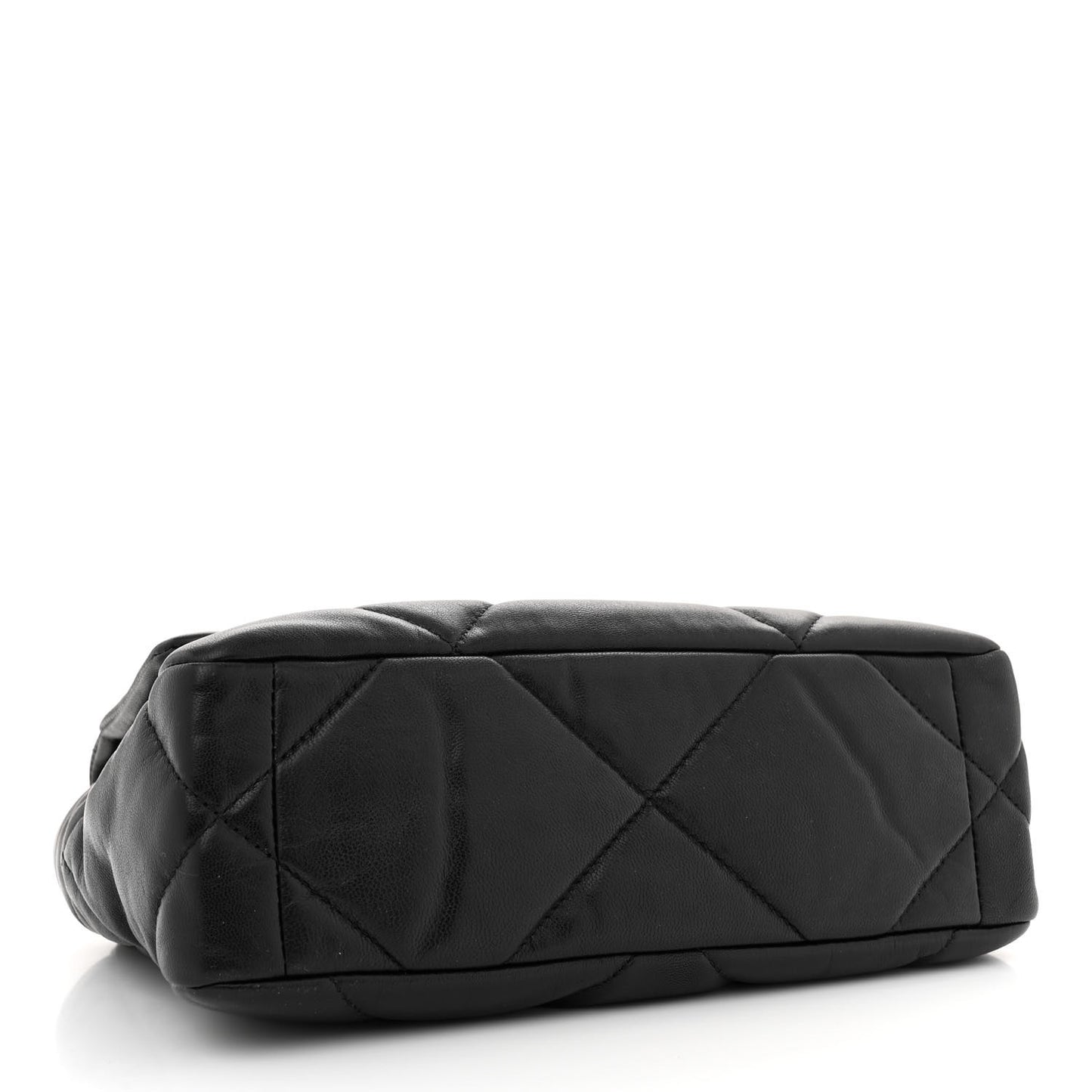 Goatskin Quilted Medium Chanel 19 Flap Black