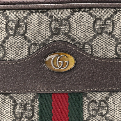 Gucci GG Supreme Monogram Ophidia Phone Case Wristlet Brown 7 of 8