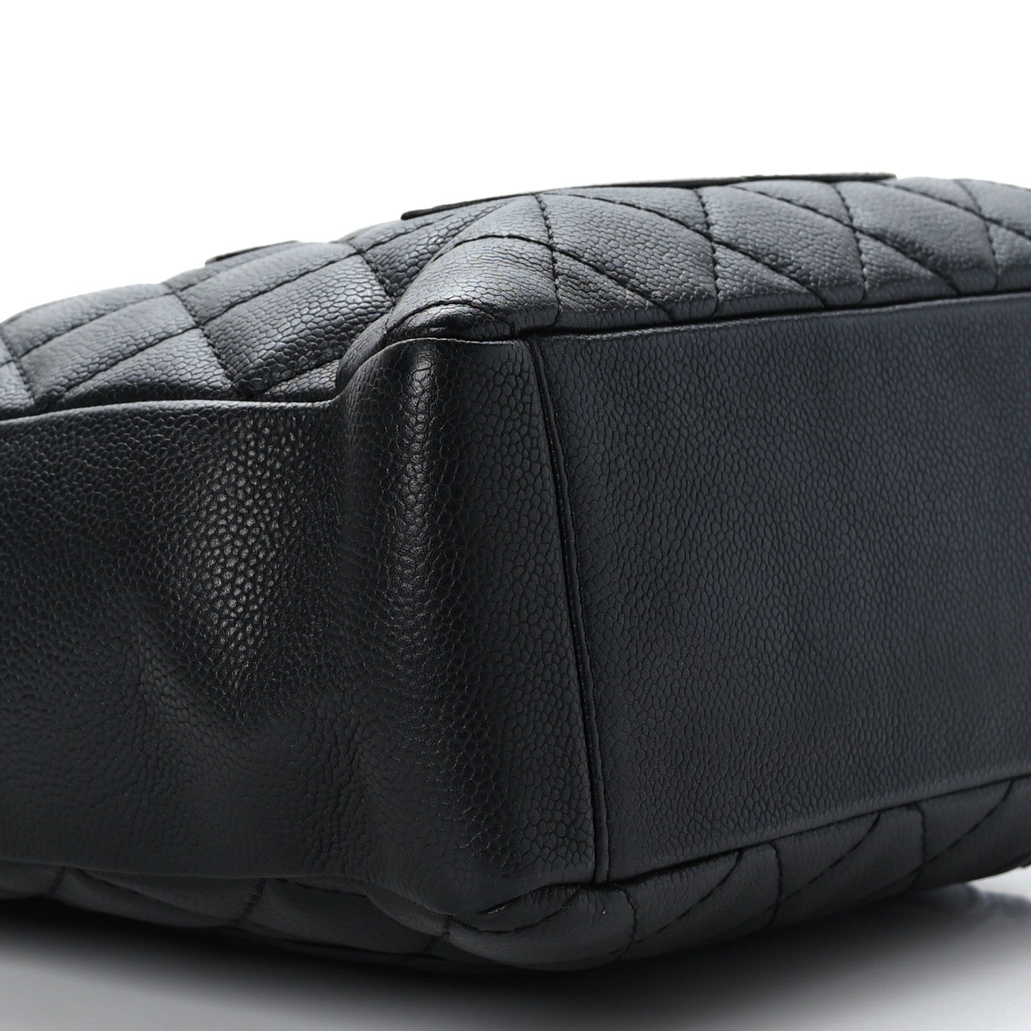 Chanel Caviar Quilted Petit Shopping Tote PST Black 8 of 9