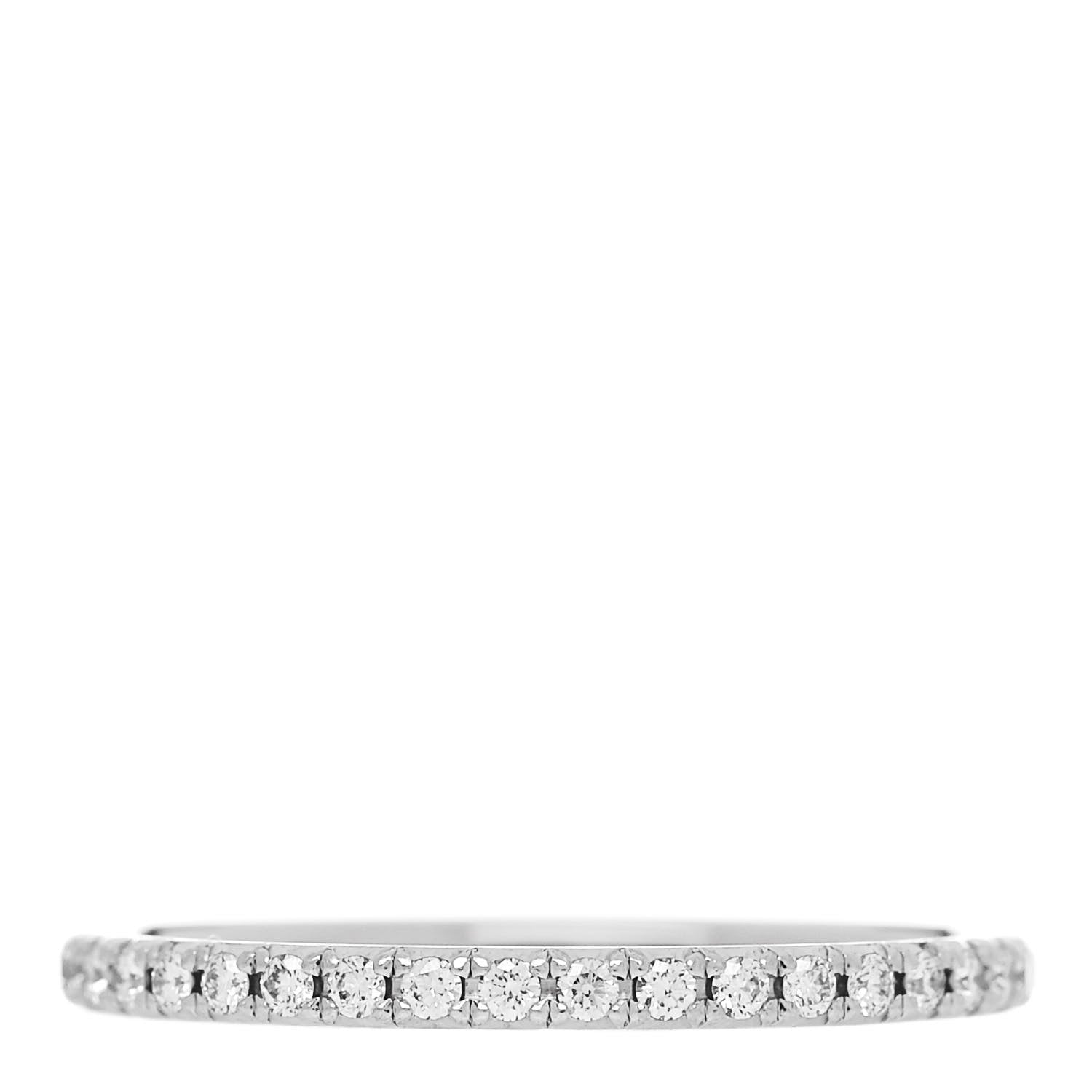Tiffany Platinum Diamond Metro Band Ring 48 4.5 3 of 4
