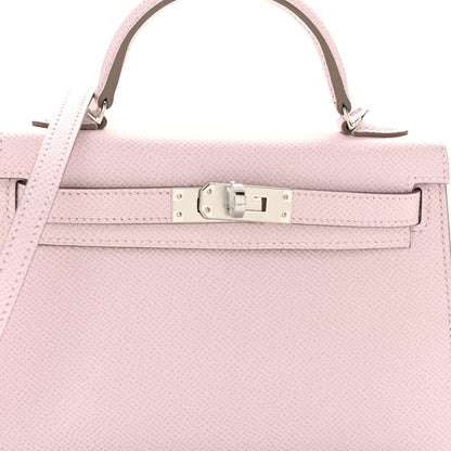 Hermes Epsom Mini Kelly Sellier 20 Mauve Pale 7 of 10