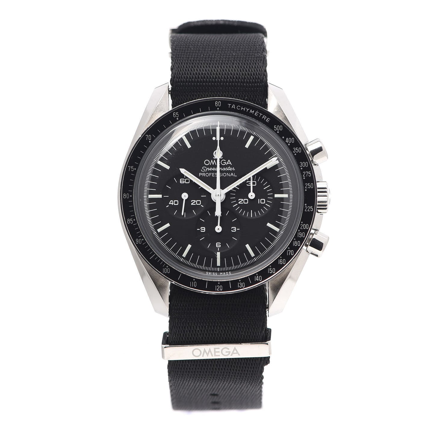 Stainless Steel Nylon 42mm Speedmaster Moonwatch Professional Chronograph Automatic Watch Black 311.33.42.30.01.001