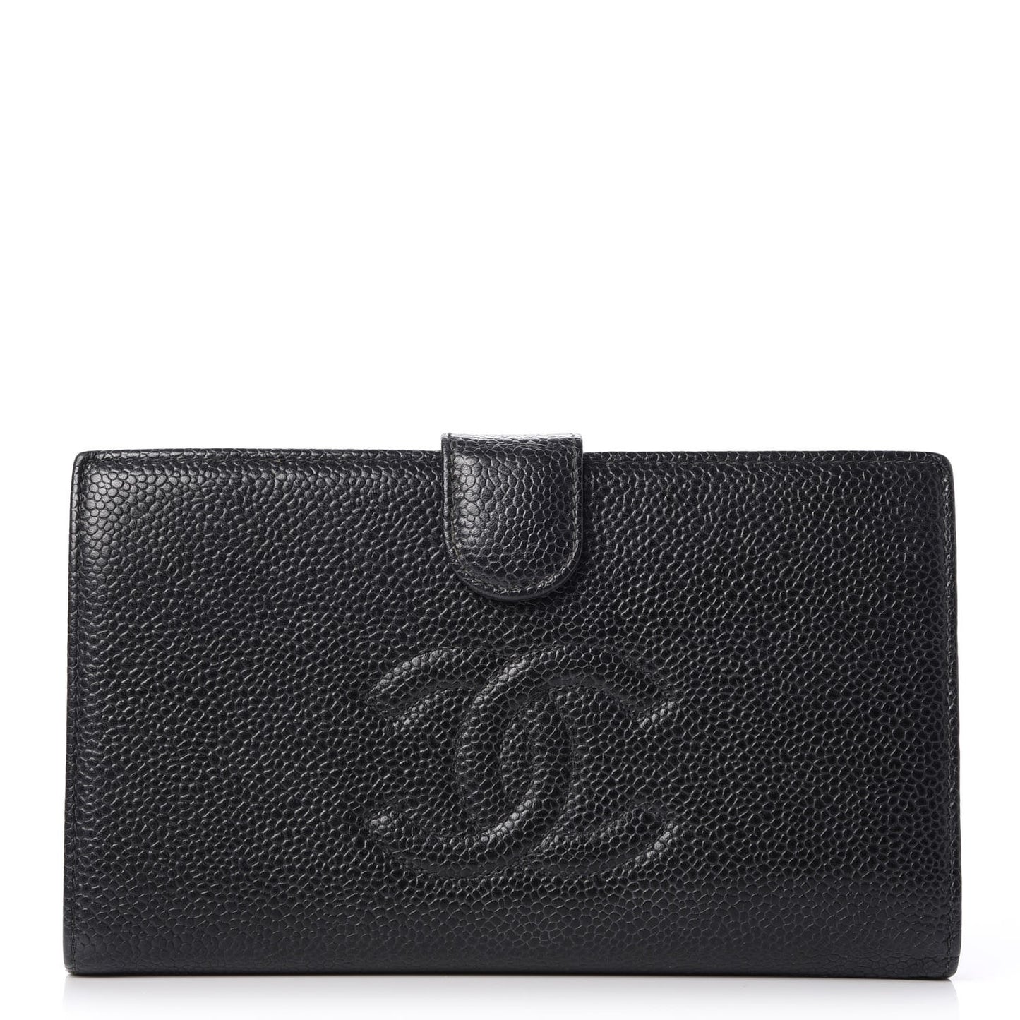 Caviar Timeless CC French Wallet Black