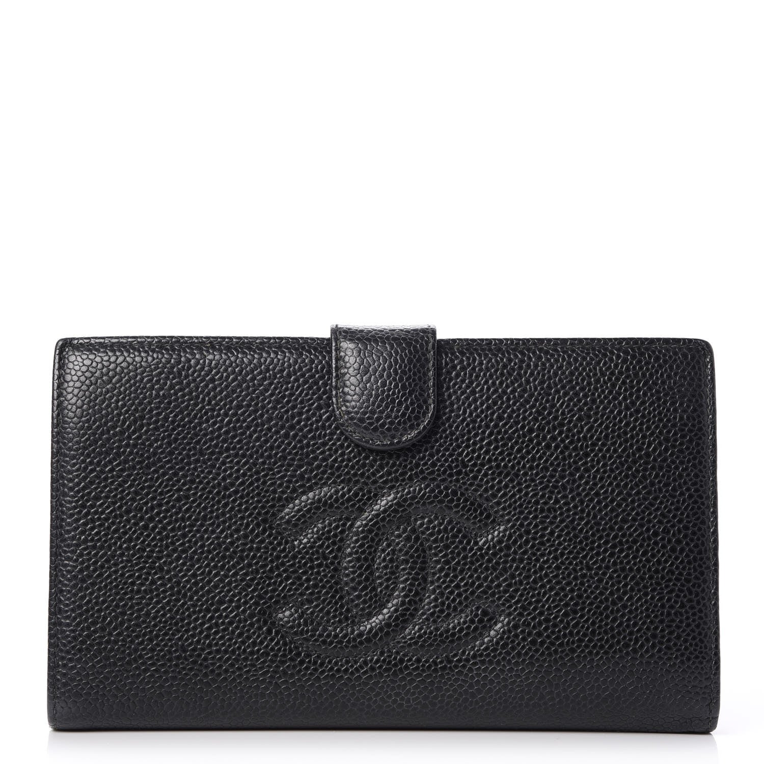 Chanel Caviar Timeless CC French Wallet Black 1 of 9