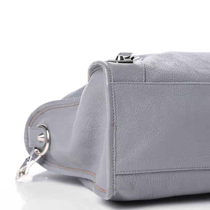 Balenciaga Chevre Silver Metallic Edge Hardware City Bleu Acier 5 of 10