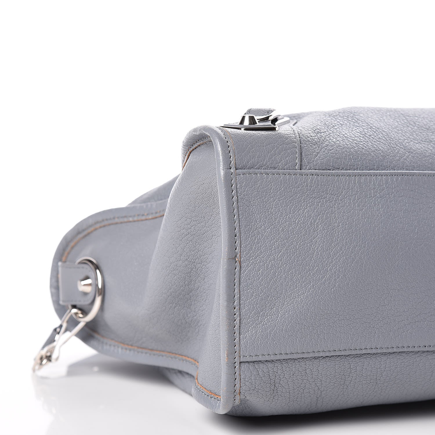 Balenciaga Chevre Silver Metallic Edge Hardware City Bleu Acier 5 of 10