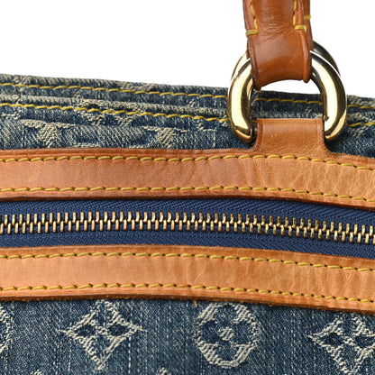 Louis Vuitton Monogram Denim Sac Plat Blue 12 of 14