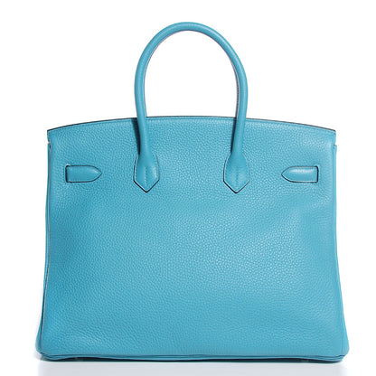 Hermes Togo Birkin 35 Bleu Saint Cyr 4 of 26