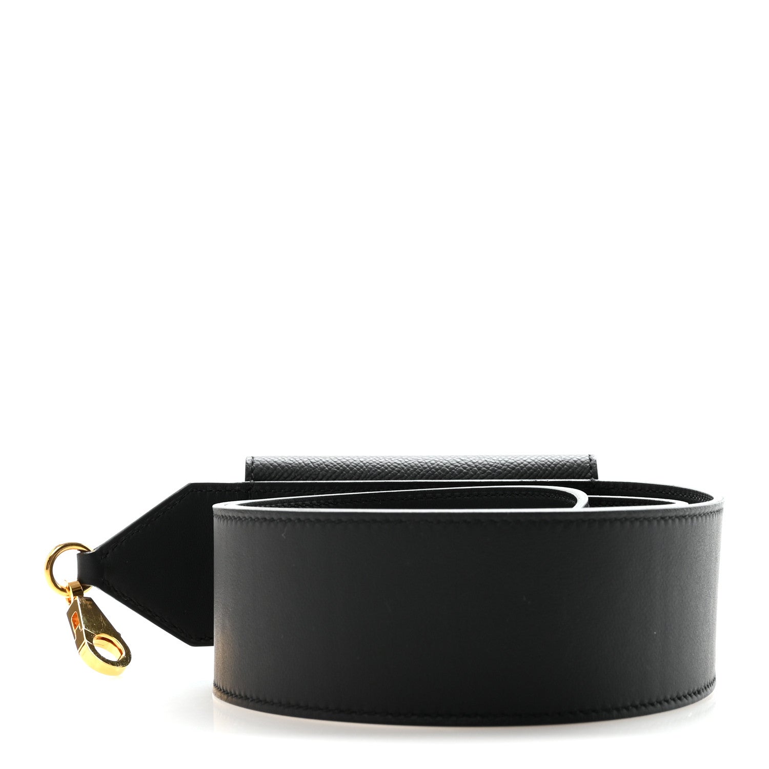 Hermes Swift Epsom Pocket Kelly Shoulder Strap Black 3 of 7
