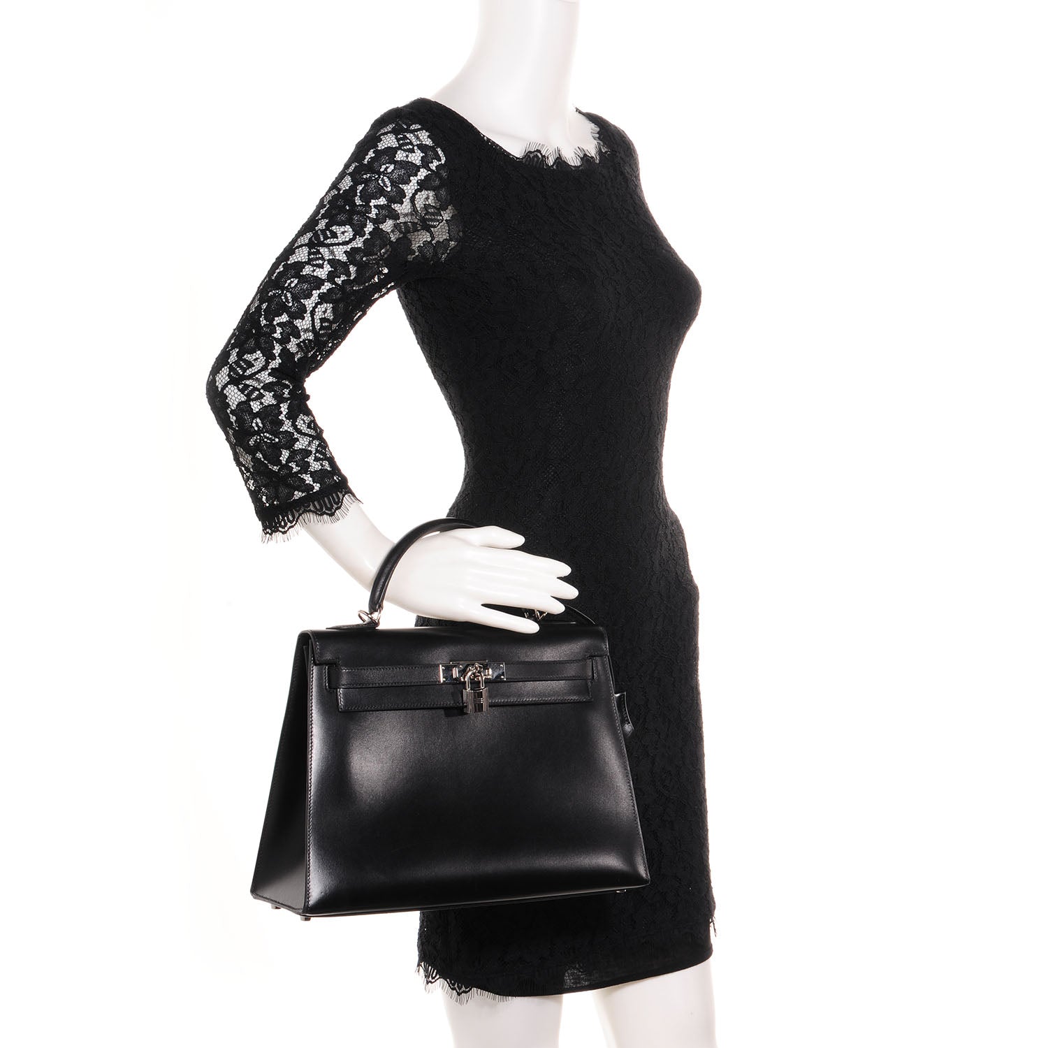 Hermes Box Kelly Sellier 32 Black 2 of 10
