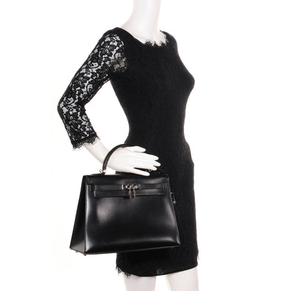 Hermes Box Kelly Sellier 32 Black 2 of 10