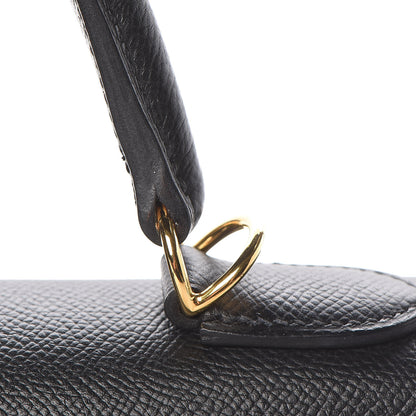 Hermes Epsom Kelly Sellier 28 Black 19 of 39