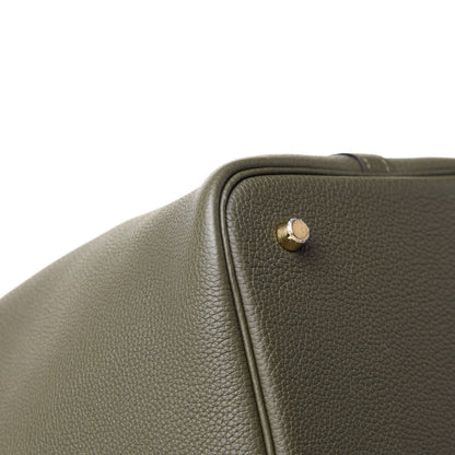 Hermes Taurillon Clemence Picotin Lock 22 MM Vert Maquis 5 of 13