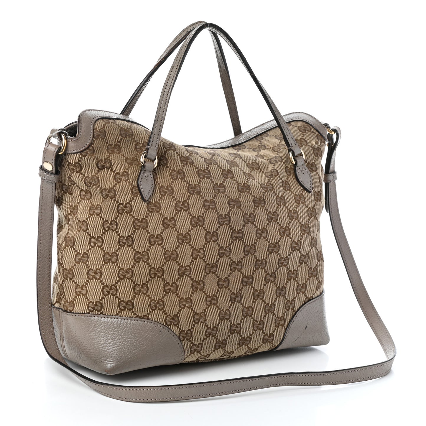 Monogram Medium Bree Foldover Tote Beige
