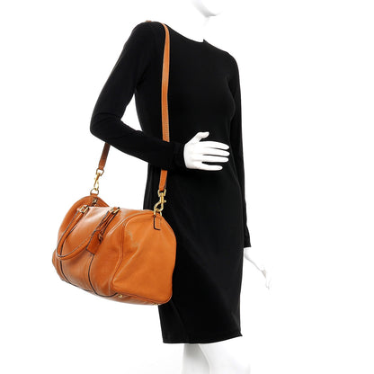 Fendi Cuoio Romano Selleria Boston Duffle Miele 2 of 8