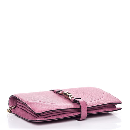 Gucci Pebbled Calfskin Piston Broadway Evening Bag Fresia Rose 4 of 8
