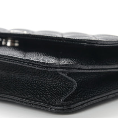 Chanel Caviar Quilted Wallet On Chain WOC Black 12 of 12