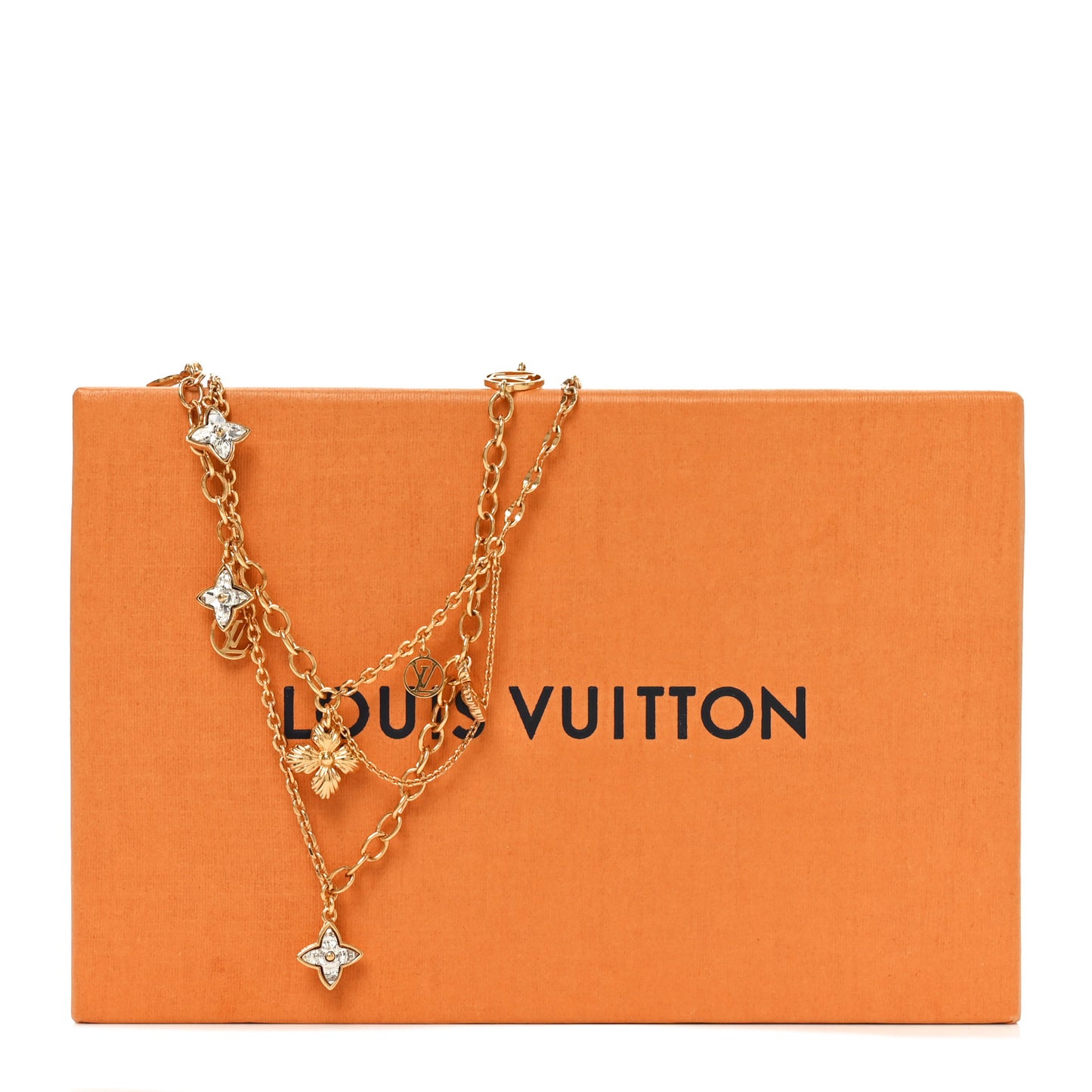 Metal Crystal Blooming Supple Necklace