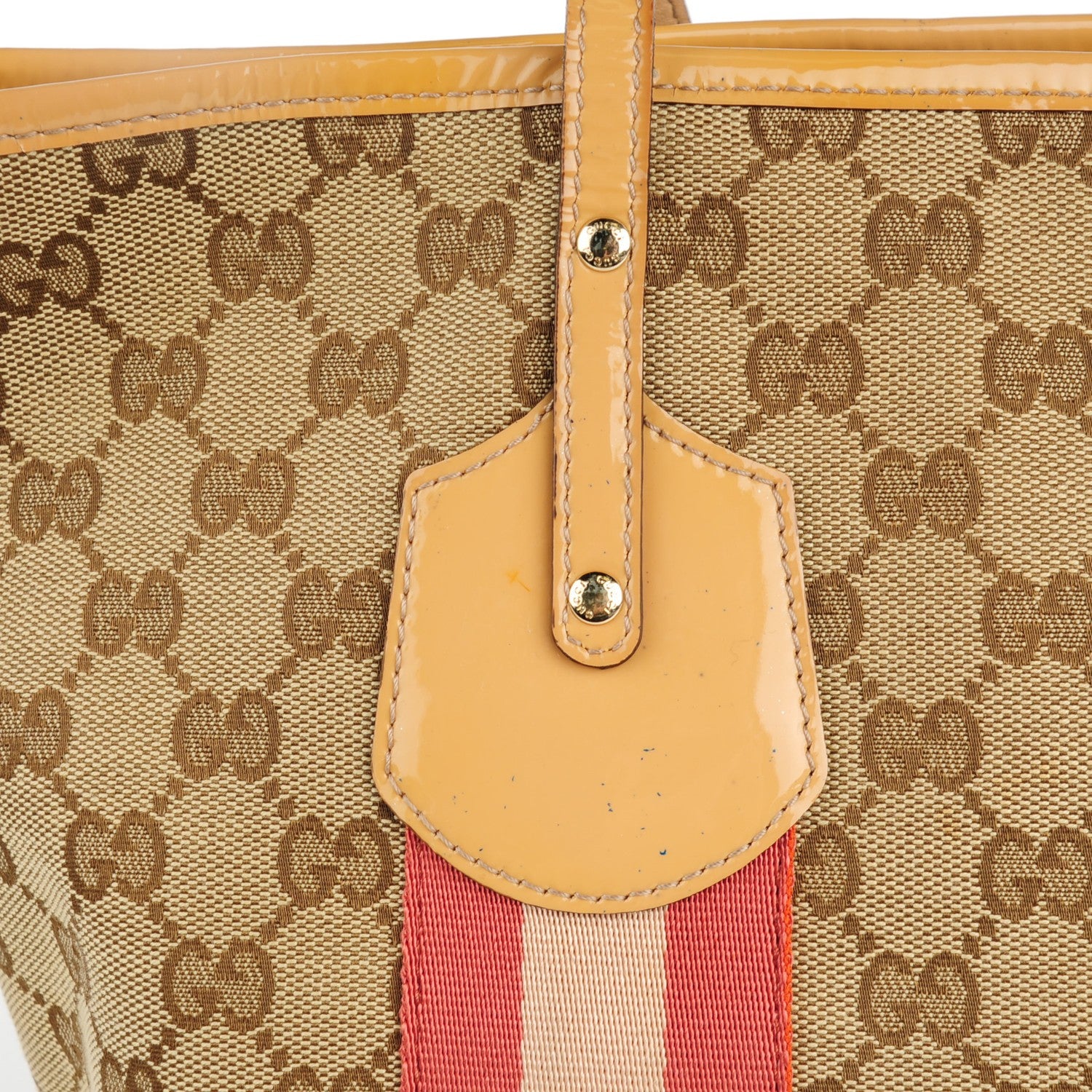 Gucci Monogram Web Medium Jolie Tote Sand 10 of 12