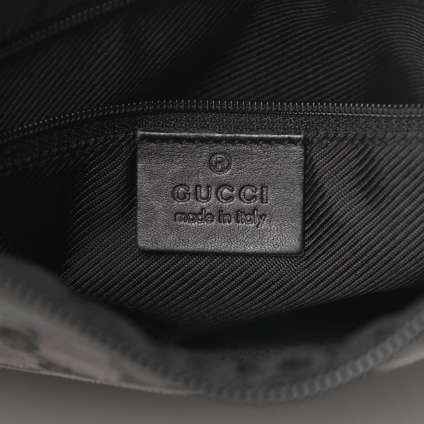 Nylon Monogram Shoulder Bag Black