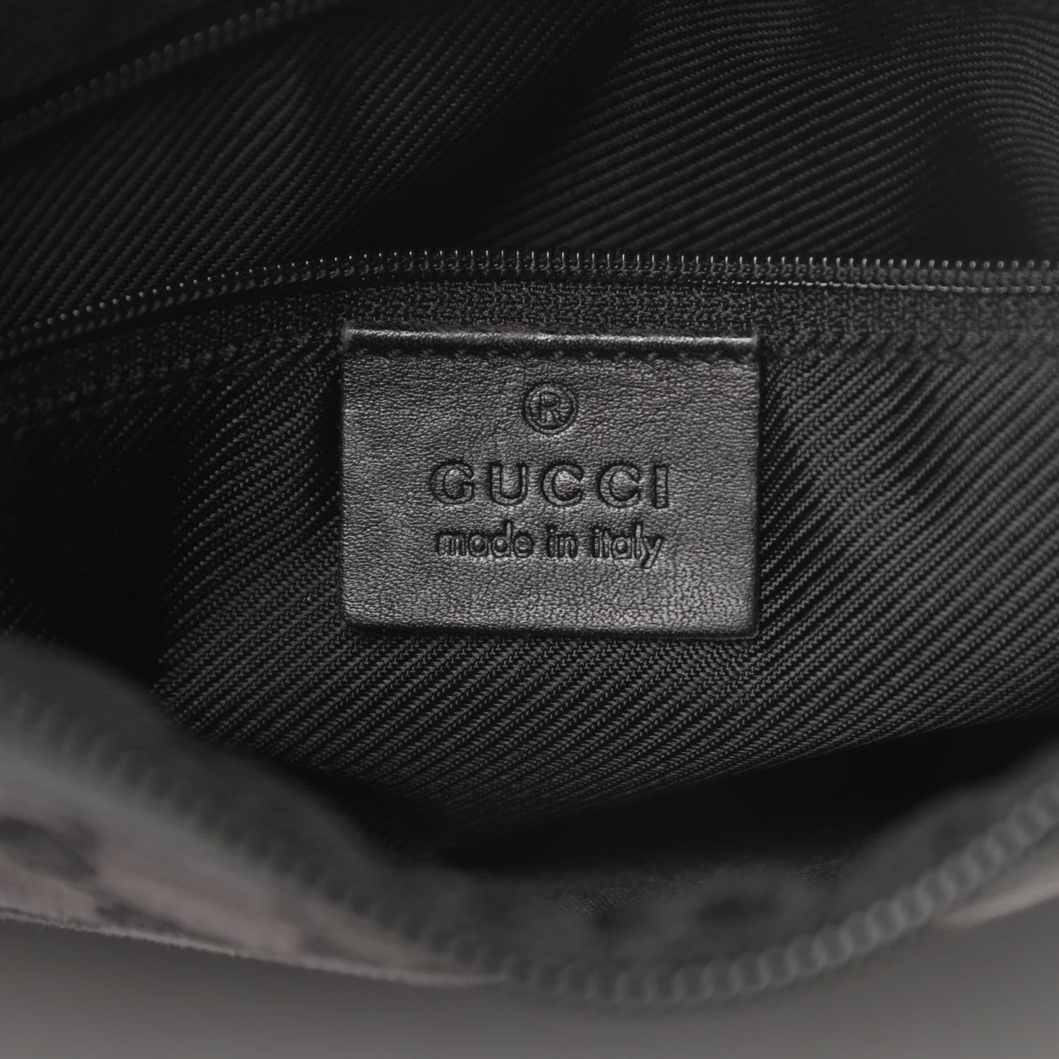 Gucci Nylon Monogram Shoulder Bag Black 6 of 13