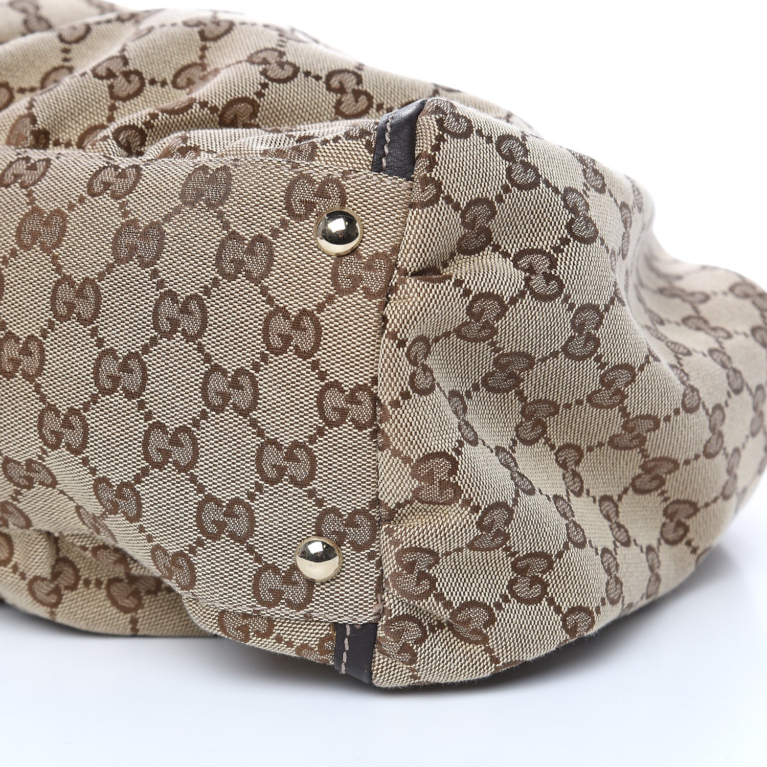 Gucci Monogram Large D Gold Hobo Dark Brown 9 of 9