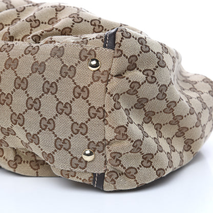 Gucci Monogram Large D Gold Hobo Dark Brown 9 of 9