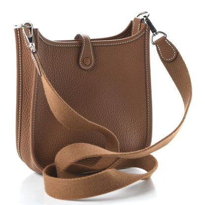 Hermes Taurillon Clemence Evelyne TPM Gold 2 of 8