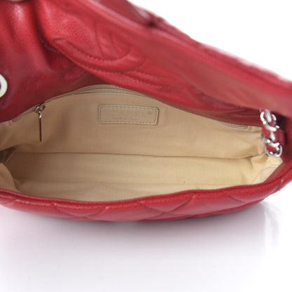 Chanel Glazed Caviar Quilted Small Nature Flap Bag Red 5 of 11