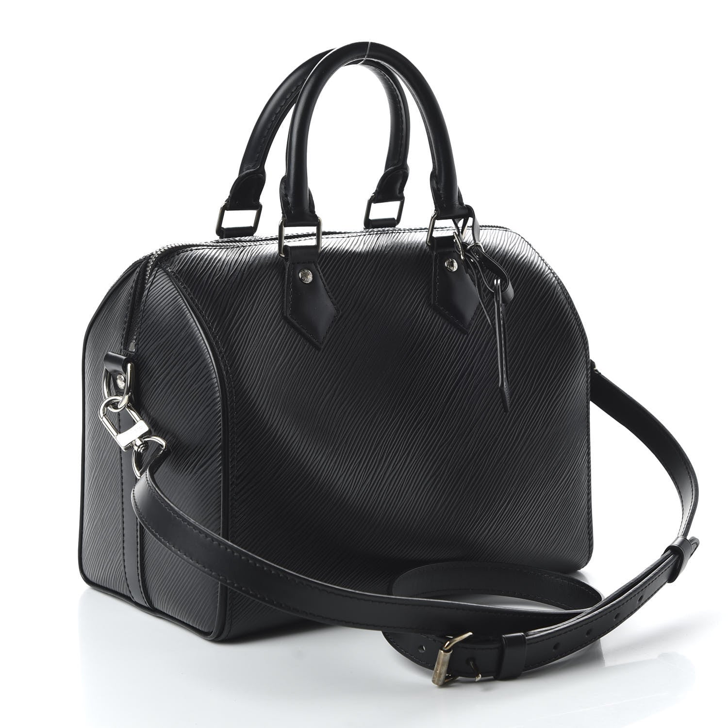 Louis Vuitton Epi Speedy Bandouliere 25 Black 4 of 10