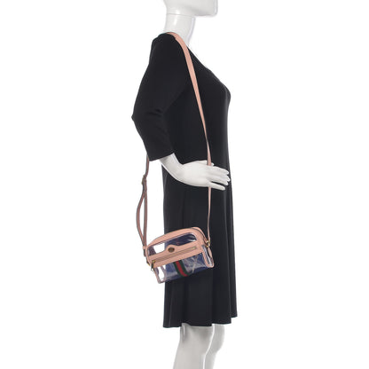 Gucci Vinyl Web Mini Ophidia Transparent Shoulder Bag Perfect Pink 2 of 8