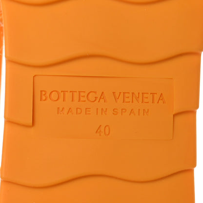 Bottega Veneta Mesh Lambskin Sporty Web Stretch Ankle Tie Espadrilles 40 Tangerine 7 of 7