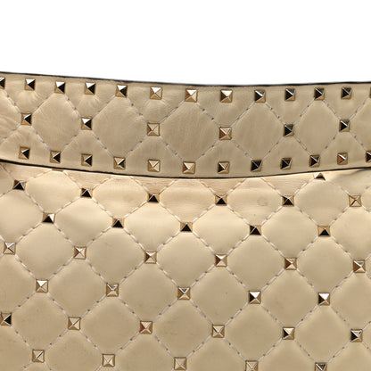 Valentino Garavani Nappa Medium Rockstud Spike Shoulder Bag Light Ivory 13 of 13